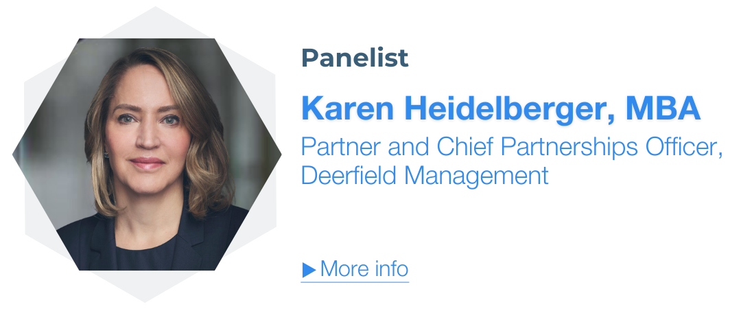 Karen Heidelberger,MBA Partner and Chief Partnerships Officer, Deerfield Management