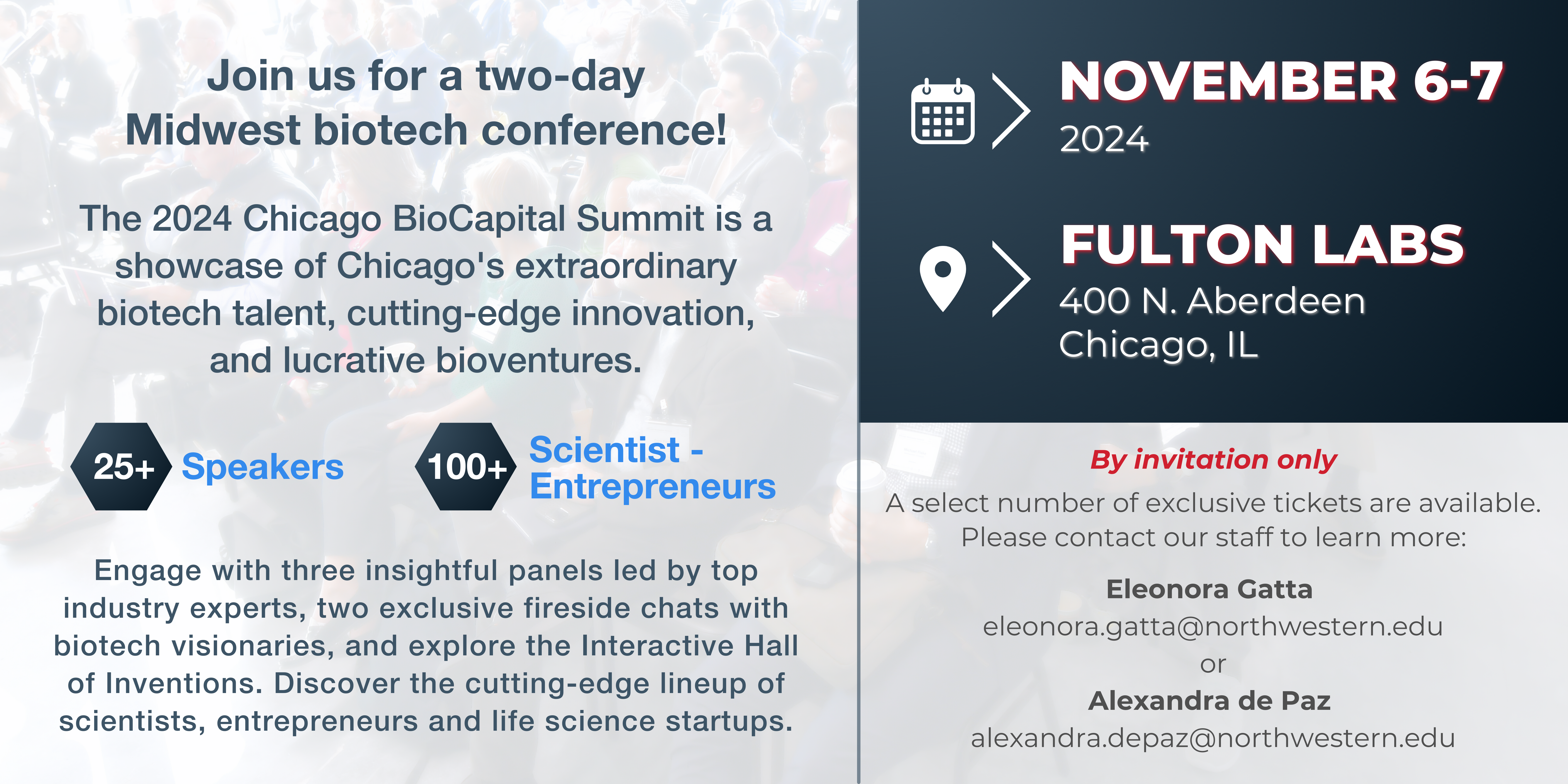 Chicago BioCapital Summit 2024 Info